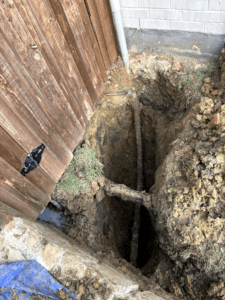 Soil in Fort Worth home