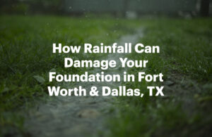 How Rainfall Can Damage Your Foundation in Fort Worth & Dallas, TX