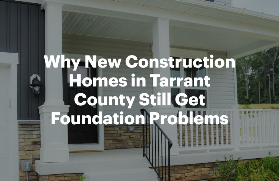 Why New Construction Homes in Tarrant County Still Get Foundation Problems